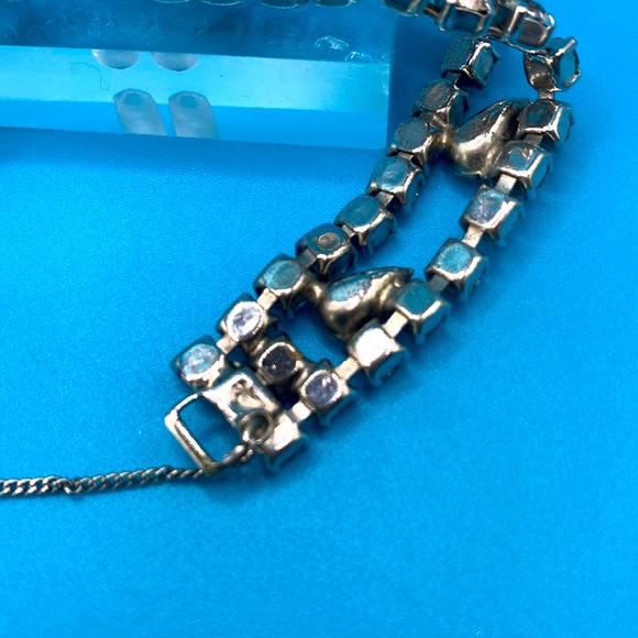 Vintage 1940's "GARNE JEWELRY" Rhinestone Bracelet - Picture 5 of 8